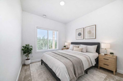 53 Spring Creek Common Sw, Calgary, AB - Indoor Photo Showing Bedroom