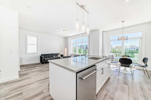 53 Spring Creek Common Sw, Calgary, AB - Indoor Photo Showing Kitchen With Upgraded Kitchen
