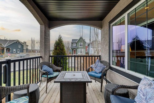 305 Mahogany Boulevard Se, Calgary, AB - Outdoor With Deck Patio Veranda With Exterior
