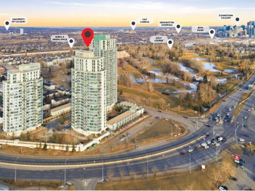 702-77 Spruce Place Sw, Calgary, AB - Outdoor With View
