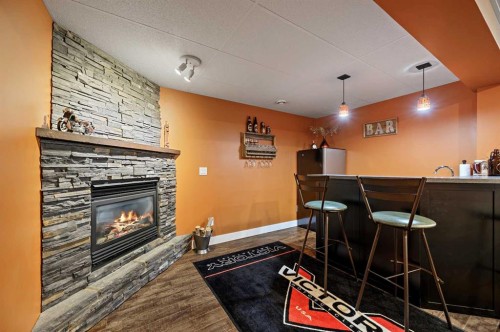 162 West Creek Bay, Chestermere, AB - Indoor With Fireplace