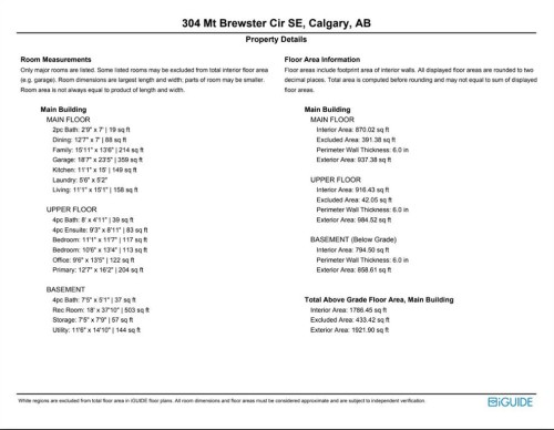 304 Mt. Brewster Circle Se, Calgary, AB - Other