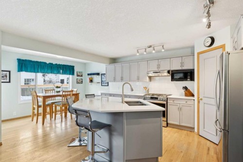 304 Mt. Brewster Circle Se, Calgary, AB - Indoor Photo Showing Kitchen With Double Sink With Upgraded Kitchen