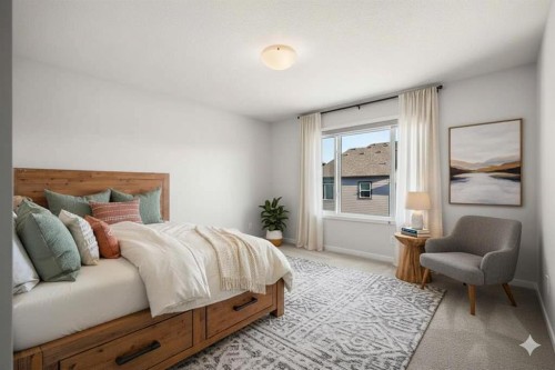 40 West Grove Link Sw, Calgary, AB - Indoor Photo Showing Bedroom