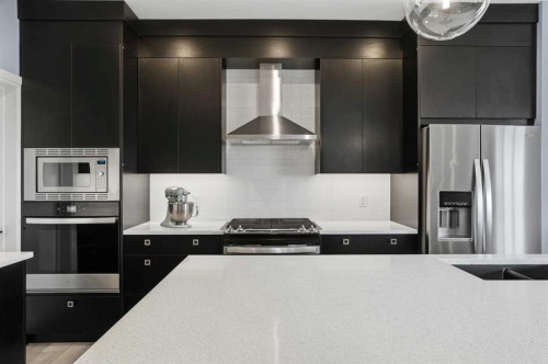 246 Walcrest View Se, Calgary, AB - Indoor Photo Showing Kitchen With Stainless Steel Kitchen With Upgraded Kitchen