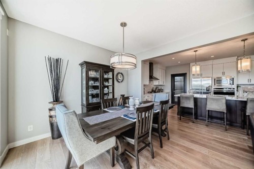 239 Stonemere Green, Chestermere, AB - Indoor Photo Showing Dining Room