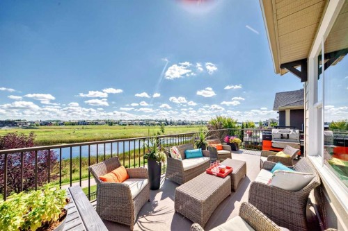 239 Stonemere Green, Chestermere, AB - Outdoor With Deck Patio Veranda With Exterior