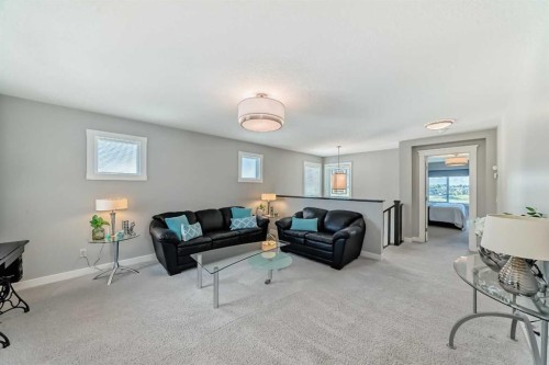239 Stonemere Green, Chestermere, AB - Indoor Photo Showing Living Room
