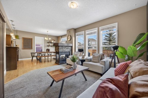 232 Mahogany Terrace Se, Calgary, AB - Indoor Photo Showing Living Room