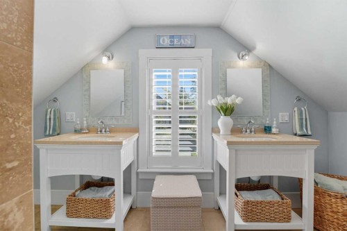 602 Macleod Trail Sw, High River, AB - Indoor Photo Showing Bathroom With Fireplace