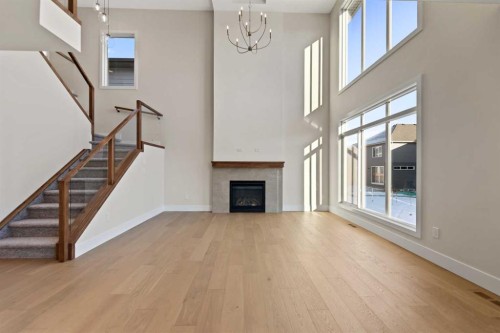 185 South Shore View, Chestermere, AB - Indoor With Fireplace