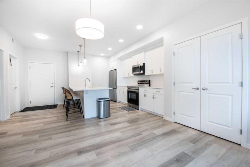 2303-220 Seton Grove Se, Calgary, AB - Indoor Photo Showing Kitchen With Upgraded Kitchen