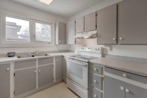 27 Castleglen Road Ne, Calgary, AB - Indoor Photo Showing Kitchen With Double Sink
