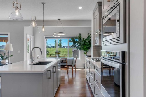 29 Masters Terrace Se, Calgary, AB - Indoor Photo Showing Kitchen With Upgraded Kitchen