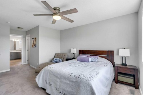 29 Masters Terrace Se, Calgary, AB - Indoor Photo Showing Bedroom