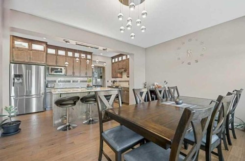 201 Aspenmere Way, Chestermere, AB - Indoor Photo Showing Dining Room