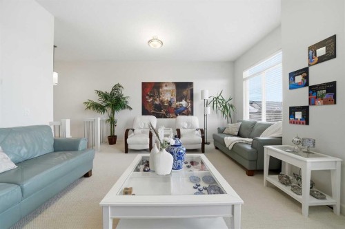 65 Sage Hill Landing Nw, Calgary, AB - Indoor Photo Showing Living Room