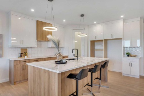 569 Muirfield Crescent, Lyalta, AB - Indoor Photo Showing Kitchen With Upgraded Kitchen