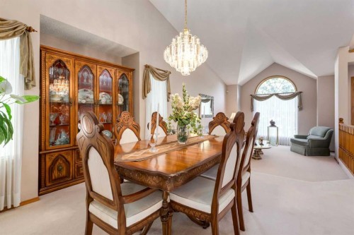 180 Edgevalley Circle Nw, Calgary, AB - Indoor Photo Showing Dining Room