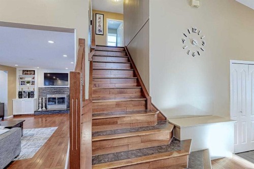 617 Sunmills Drive Se, Calgary, AB - Indoor Photo Showing Other Room With Fireplace