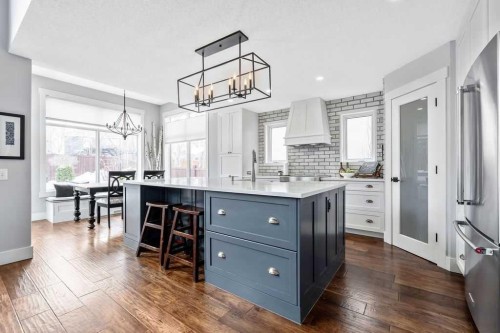 95 Cranleigh Gardens Se, Calgary, AB - Indoor Photo Showing Kitchen With Upgraded Kitchen