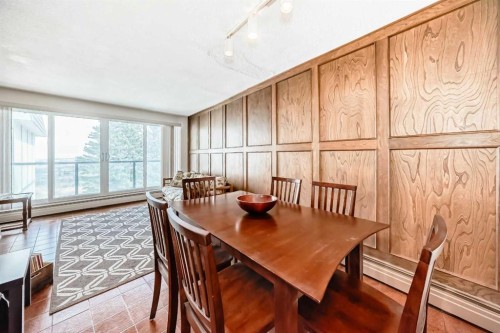 201-512 Cedar Crescent Sw, Calgary, AB - Indoor Photo Showing Dining Room