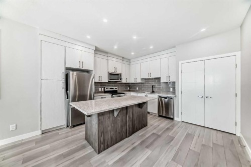 111 Redstone Crescent Ne, Calgary, AB - Indoor Photo Showing Kitchen With Upgraded Kitchen