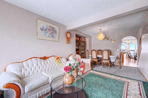433 Coral Springs Place Ne, Calgary, AB - Indoor Photo Showing Living Room