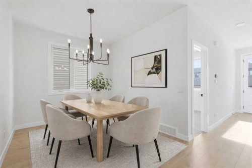 35 Belvedere Crescent Se, Calgary, AB - Indoor Photo Showing Dining Room