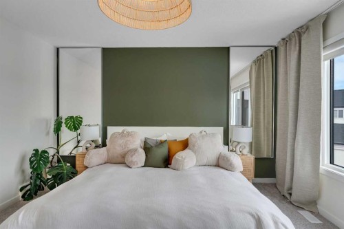 52 Sugarsnap Way Se, Calgary, AB - Indoor Photo Showing Bedroom