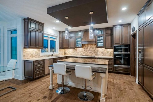 90 Silverado Ranch Way Sw, Calgary, AB - Indoor Photo Showing Kitchen With Upgraded Kitchen