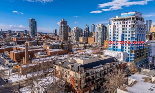 402-1730 5A Street Sw, Calgary, AB - Outdoor
