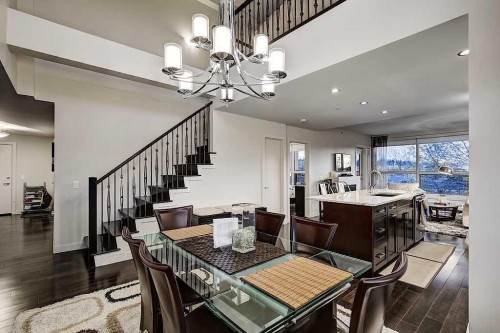 402-1730 5A Street Sw, Calgary, AB - Indoor Photo Showing Dining Room