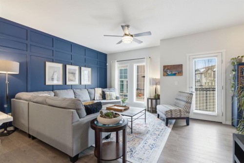 144 Legacy Point Se, Calgary, AB - Indoor Photo Showing Living Room