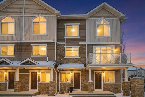 62 Skyview Ranch Avenue Ne, Calgary, AB - Outdoor With Balcony With Facade