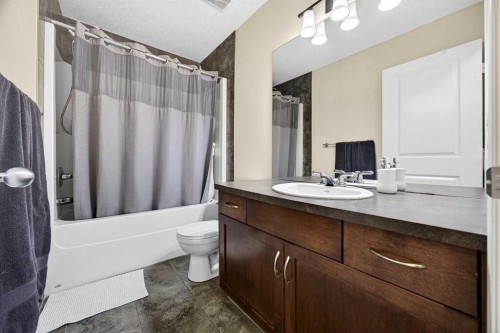 46 Heritage Landing, Cochrane, AB - Indoor Photo Showing Bathroom