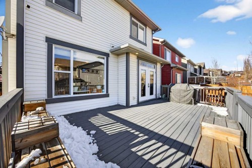 46 Heritage Landing, Cochrane, AB - Outdoor With Deck Patio Veranda With Exterior