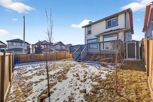 46 Heritage Landing, Cochrane, AB - Outdoor With Deck Patio Veranda