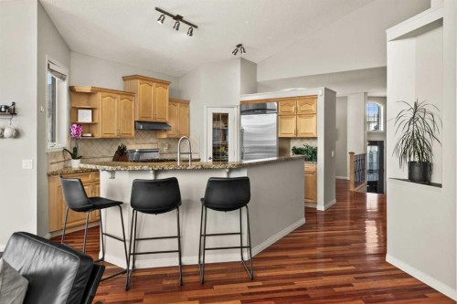 93 Cranwell Place Se, Calgary, AB - Indoor Photo Showing Kitchen With Upgraded Kitchen