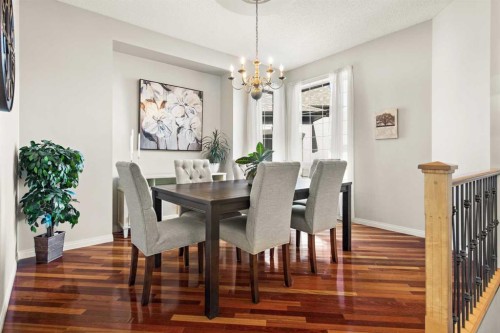 93 Cranwell Place Se, Calgary, AB - Indoor Photo Showing Dining Room