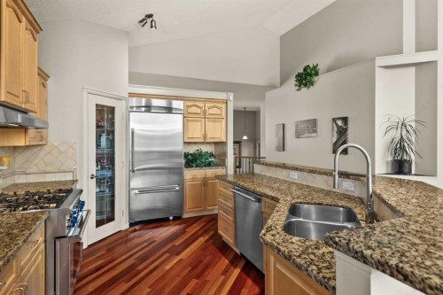 93 Cranwell Place Se, Calgary, AB - Indoor Photo Showing Kitchen With Stainless Steel Kitchen With Double Sink With Upgraded Kitchen