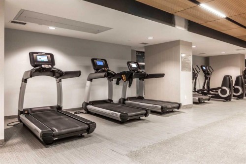 2702-1122 3 Street Se, Calgary, AB - Indoor Photo Showing Gym Room