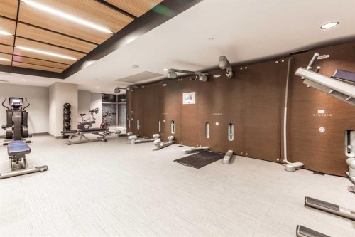 2702-1122 3 Street Se, Calgary, AB - Indoor Photo Showing Gym Room