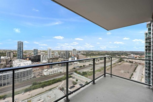 2702-1122 3 Street Se, Calgary, AB - Outdoor With Balcony With View With Exterior