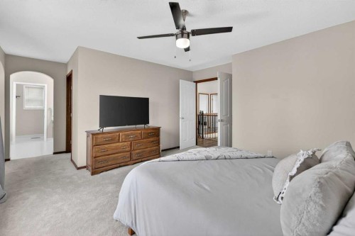 133 Cimarron Drive, Okotoks, AB - Indoor Photo Showing Bedroom