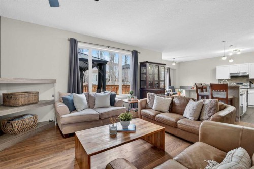 133 Cimarron Drive, Okotoks, AB - Indoor Photo Showing Living Room