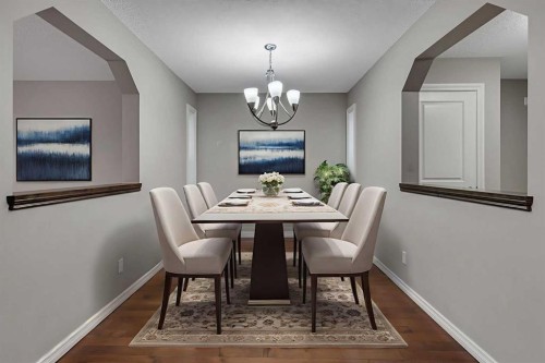 161 Silverado Range Cove Sw, Calgary, AB - Indoor Photo Showing Dining Room