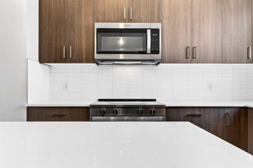 117-1750 Rangeview Drive Se, Calgary, AB - Indoor Photo Showing Kitchen With Upgraded Kitchen
