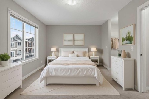 43 Redstone Circle Ne, Calgary, AB - Indoor Photo Showing Bedroom