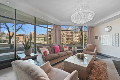 2A-133 25 Avenue Sw, Calgary, AB - Indoor Photo Showing Living Room